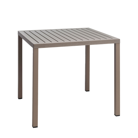 Cube - Table de jardin réglable en hauteur carrée fabriquée en Italie