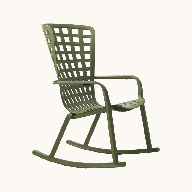 Folio - Rocking chair design réglable en polypropylène 