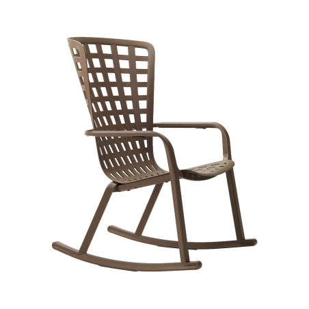 Folio - Rocking chair design extérieur réglable en polypropylène 