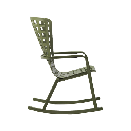 Folio - Rocking chair design extérieur réglable en polypropylène 