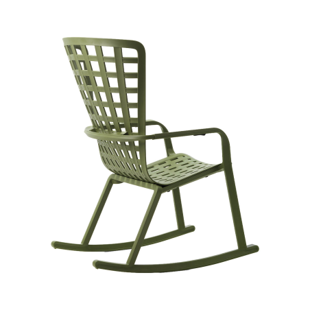 Folio - Rocking chair design extérieur réglable en polypropylène 