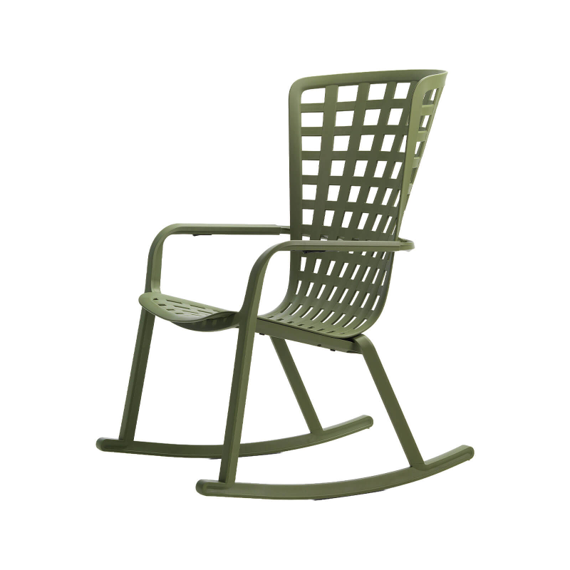 Folio - Rocking chair design réglable en polypropylène 