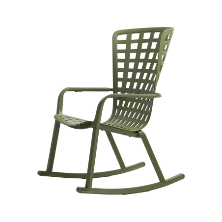 Folio - Rocking chair design réglable en polypropylène 