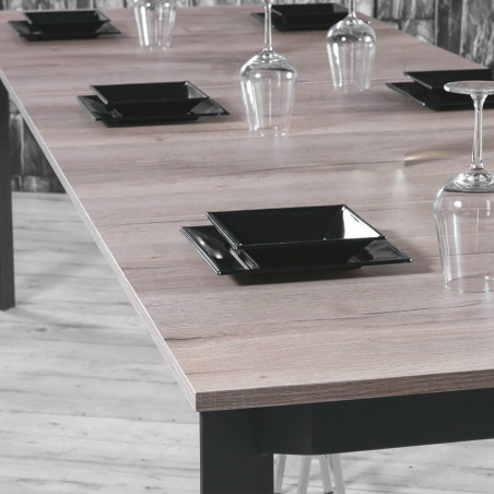 Trek - Console extensible transformable en table en mélaminé