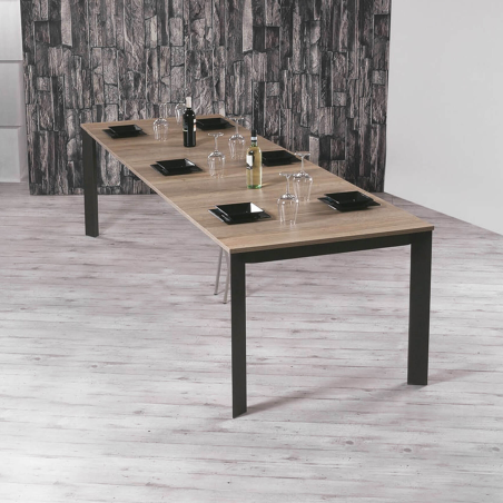 Trek - Console extensible transformable en table en mélaminé