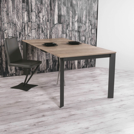 Trek - Console extensible transformable en table en mélaminé