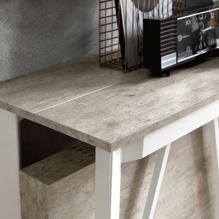 Trek - Console extensible transformable en table en mélaminé