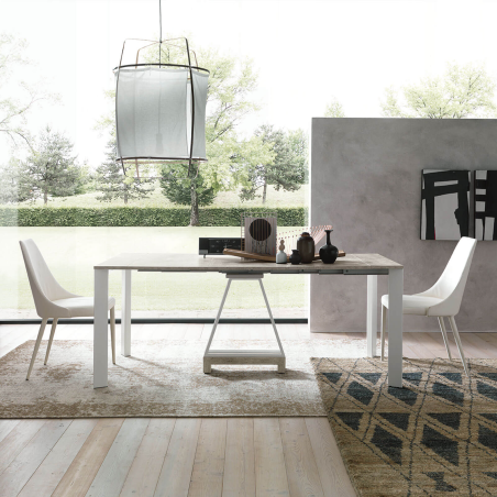 Trek - Console extensible transformable en table en mélaminé