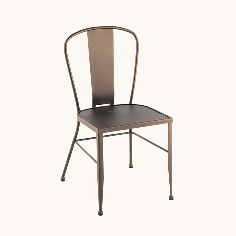 Antic - Chaise de jardin vintage en métal