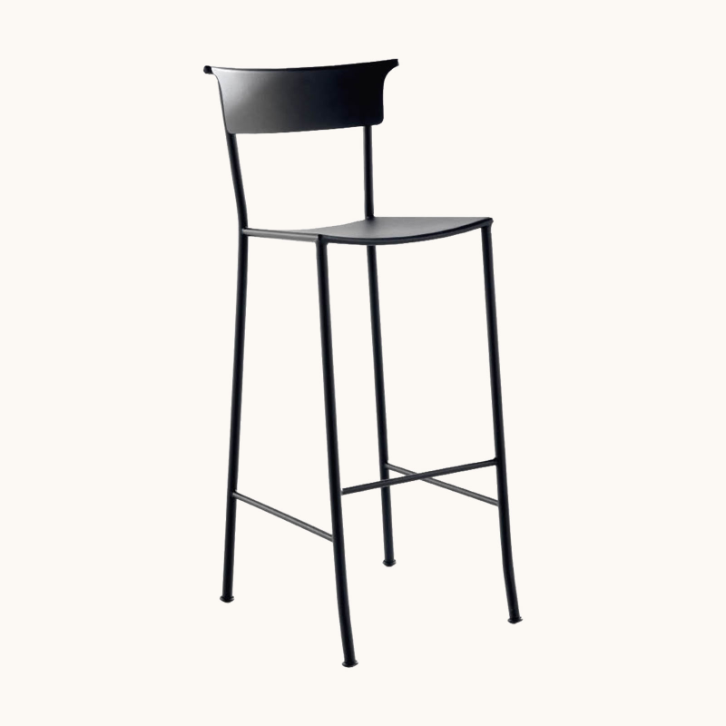 Napoles - Tabouret haut de jardin en métal