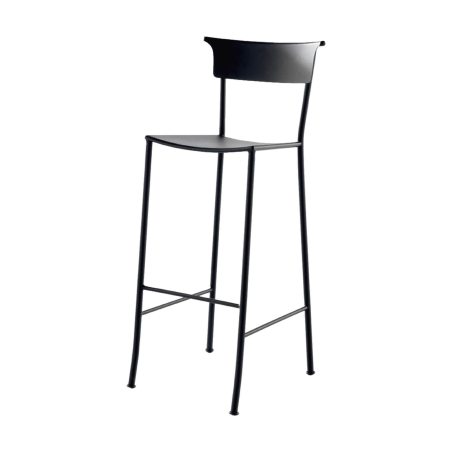 Napoles - Tabouret haut de jardin en métal