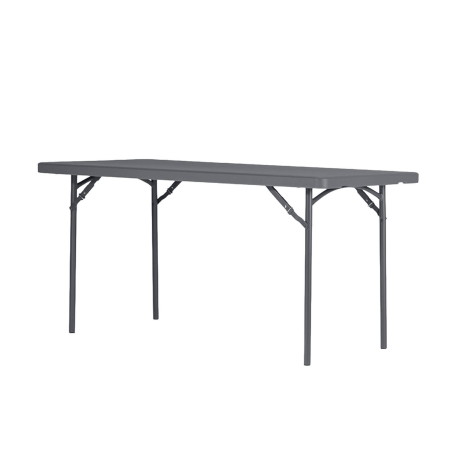 Table XL - Table pliante en polyéthylène et métal gris foncé