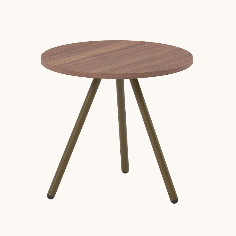 Trevi - Table basse ronde minimaliste en stratifié
