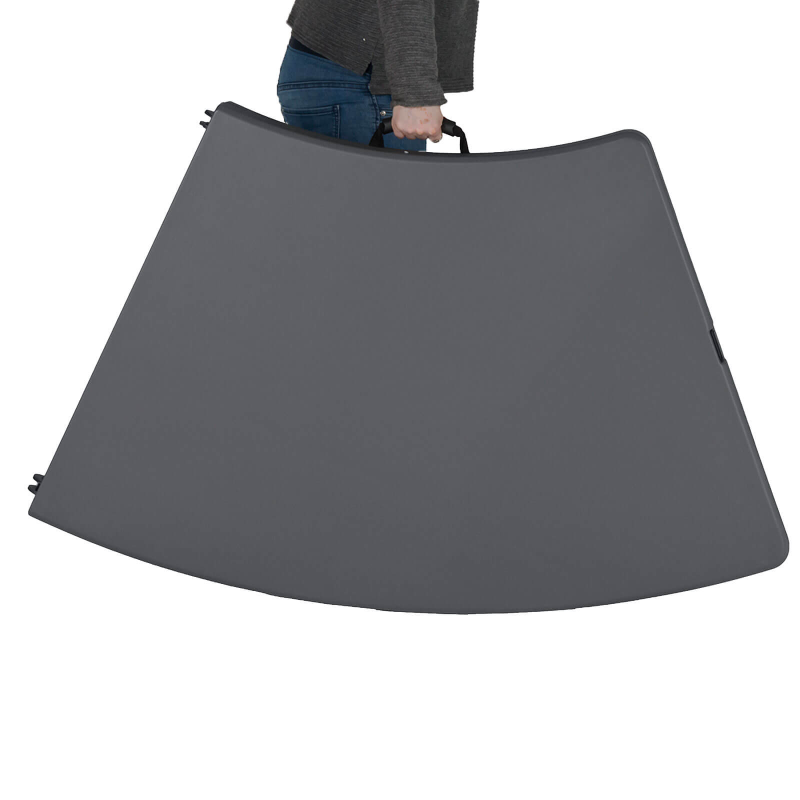 XL Moon - Table pliante circulaire gris foncé