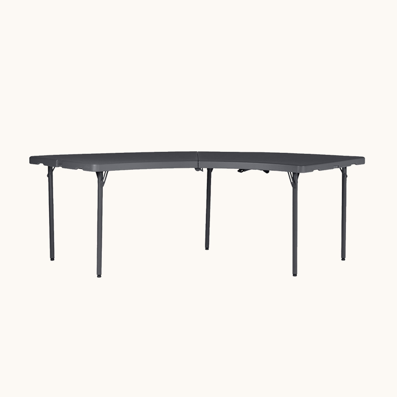 XL Moon - Table pliante circulaire gris foncé