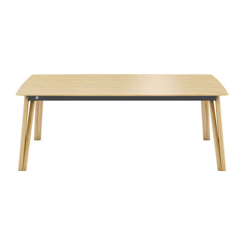 Rennes Mobitec® - Table moderne en bois massif pieds épingle