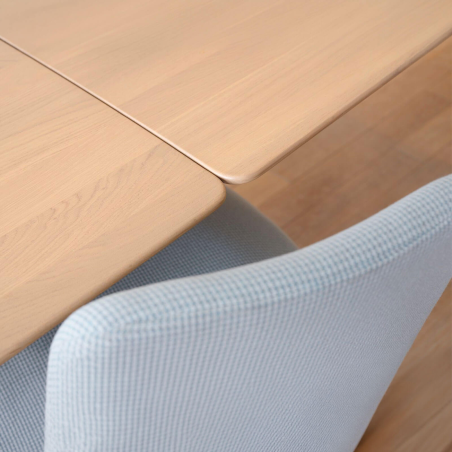 Rennes Mobitec® - Table en bois massif extensible pieds épingle
