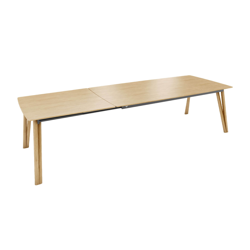 Rennes Mobitec® - Table en bois massif extensible pieds épingle