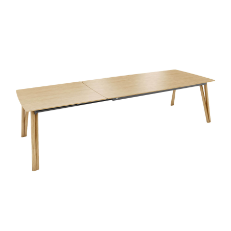 Rennes Mobitec® - Table en bois massif extensible pieds épingle