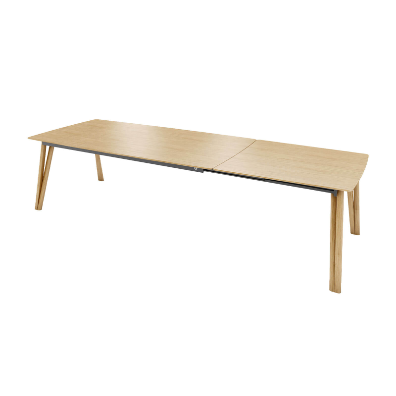 Rennes Mobitec® - Table en bois massif extensible pieds épingle