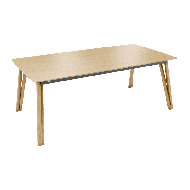 Rennes Mobitec® - Table en bois massif extensible pieds épingle