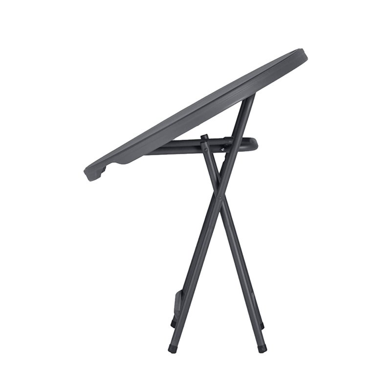 Praxis - Table pliante ronde gris foncé