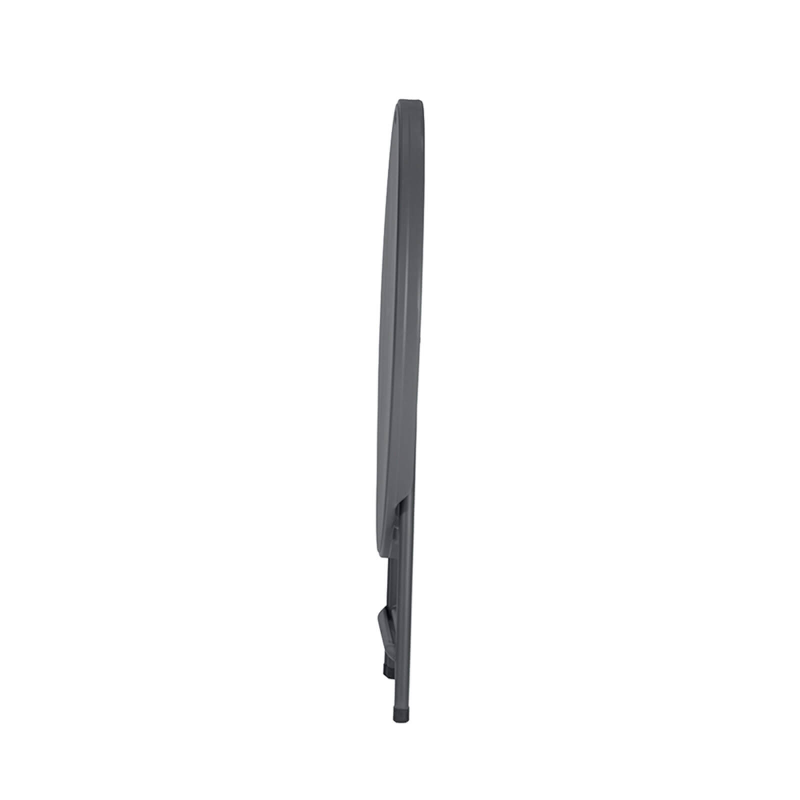 Praxis - Table pliante ronde gris foncé
