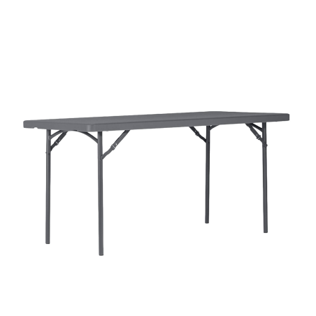 XXL - Table pliante rectangulaire gris foncé