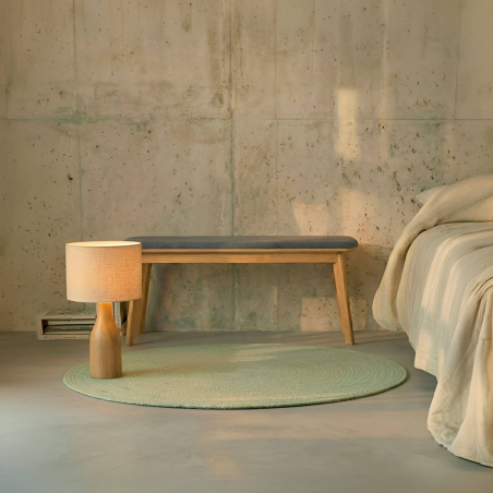 Snack - Banc en tissu et bois massif