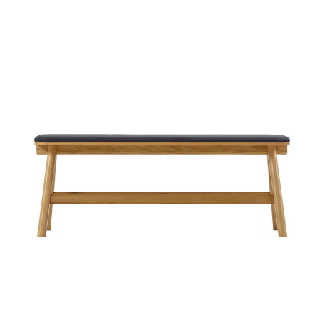 Chevron - Banc design en tissu et bois massif