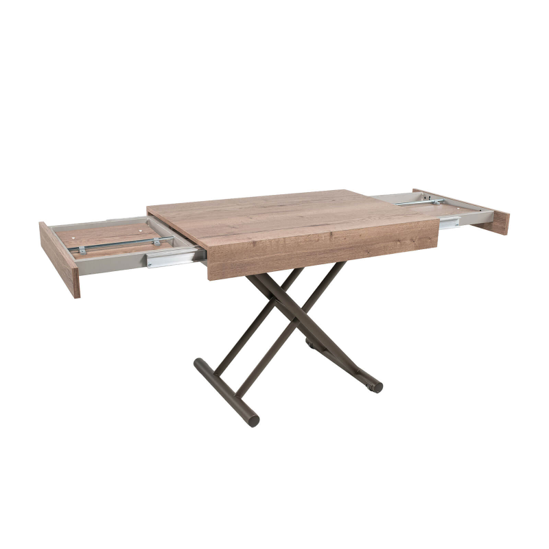 Compact - Table réglable en hauteur et extensible en mélaminé