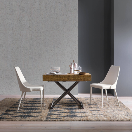Compact - Table réglable en hauteur et extensible en mélaminé