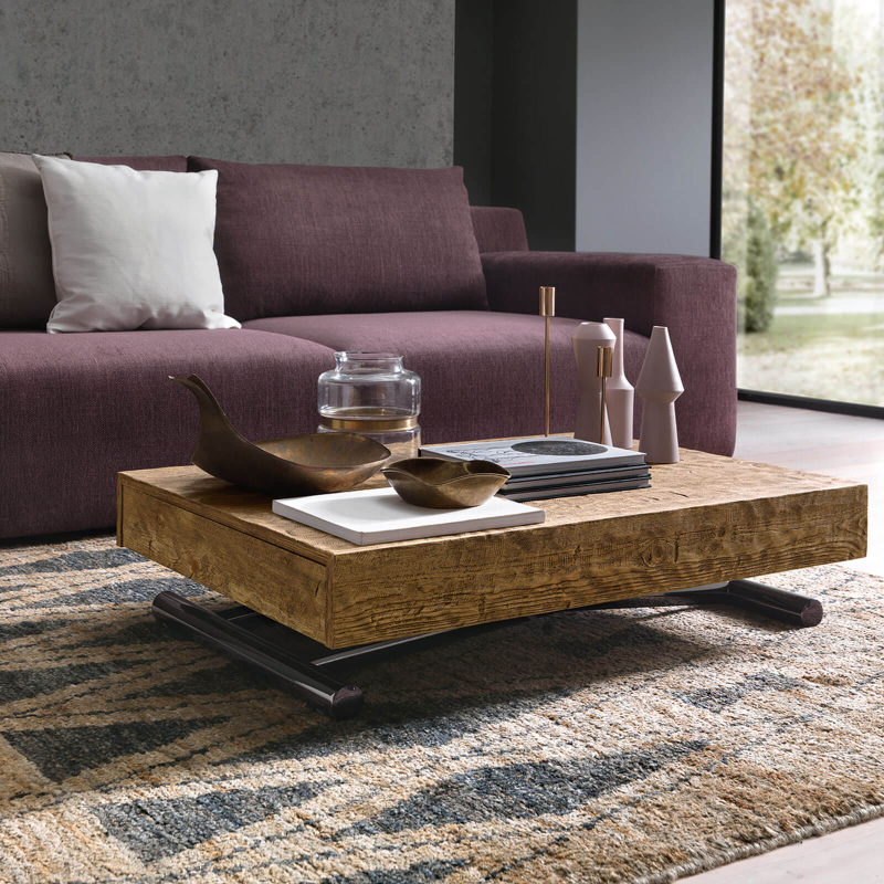 Compact - Table réglable en hauteur et extensible en mélaminé