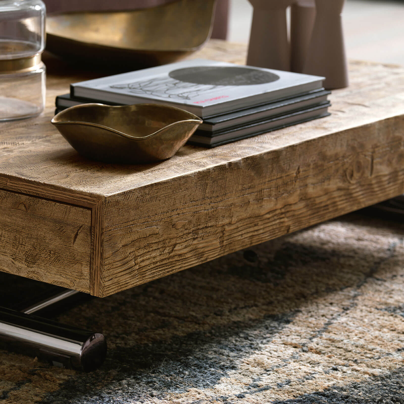 Compact - Table réglable en hauteur et extensible en mélaminé