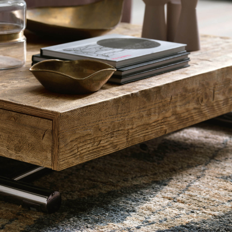 Compact - Table réglable en hauteur et extensible en mélaminé