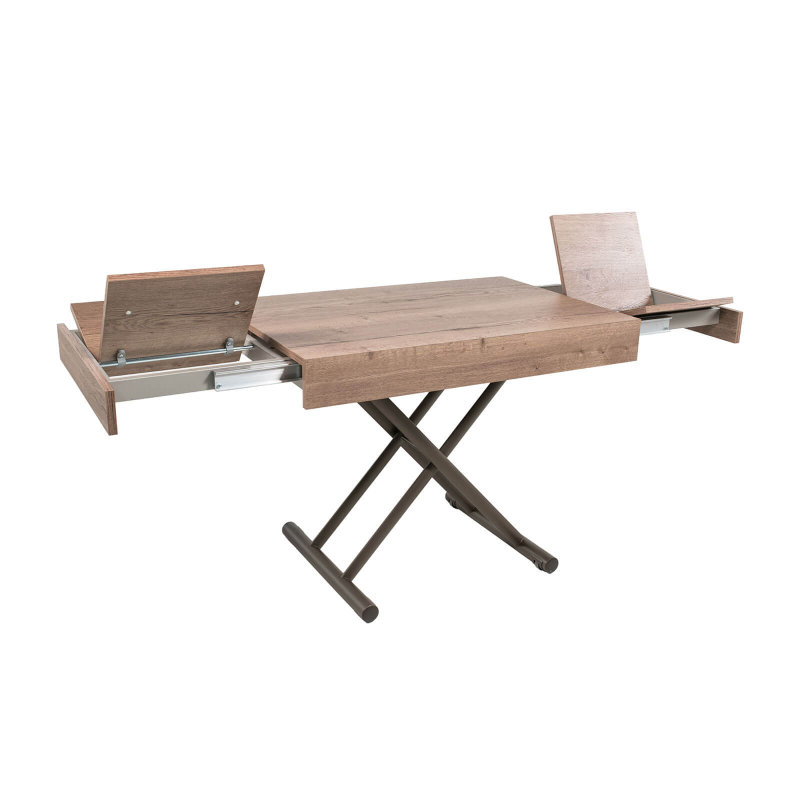 Compact - Table réglable en hauteur et extensible en mélaminé