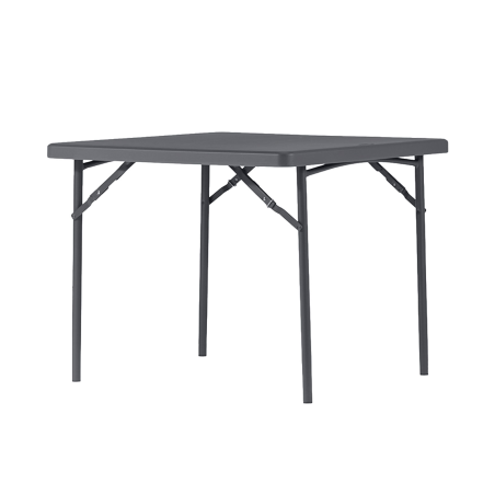 Table XXL - Table pliante carrée gris foncé