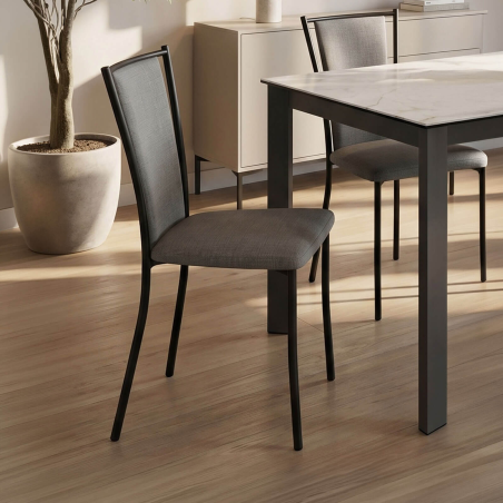 Reina - Chaise en tissu de...