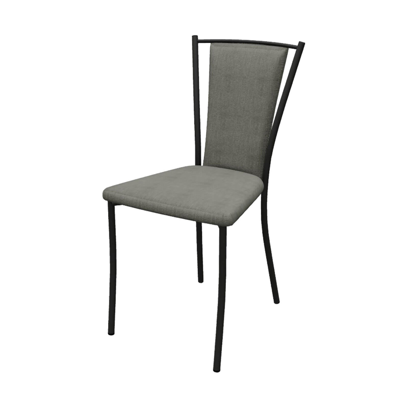 Reina - Chaise en tissu de style contemporain fabriquée en Belgique