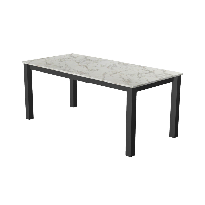 Valencia - Table de cuisine rectangulaire avec allonge