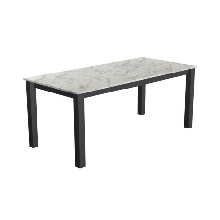 Valencia - Table de cuisine rectangulaire avec allonge