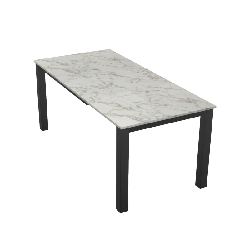 Valencia - Table de cuisine rectangulaire avec allonge