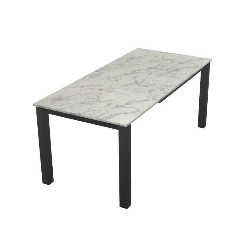 Valencia - Table de cuisine rectangulaire avec allonge