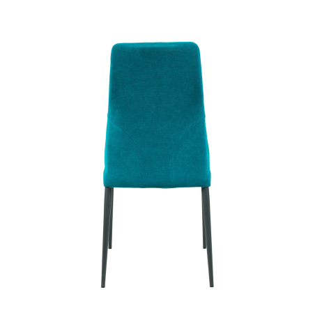 Mathilde - Chaise de salle à manger italienne moderne en tissu et métal