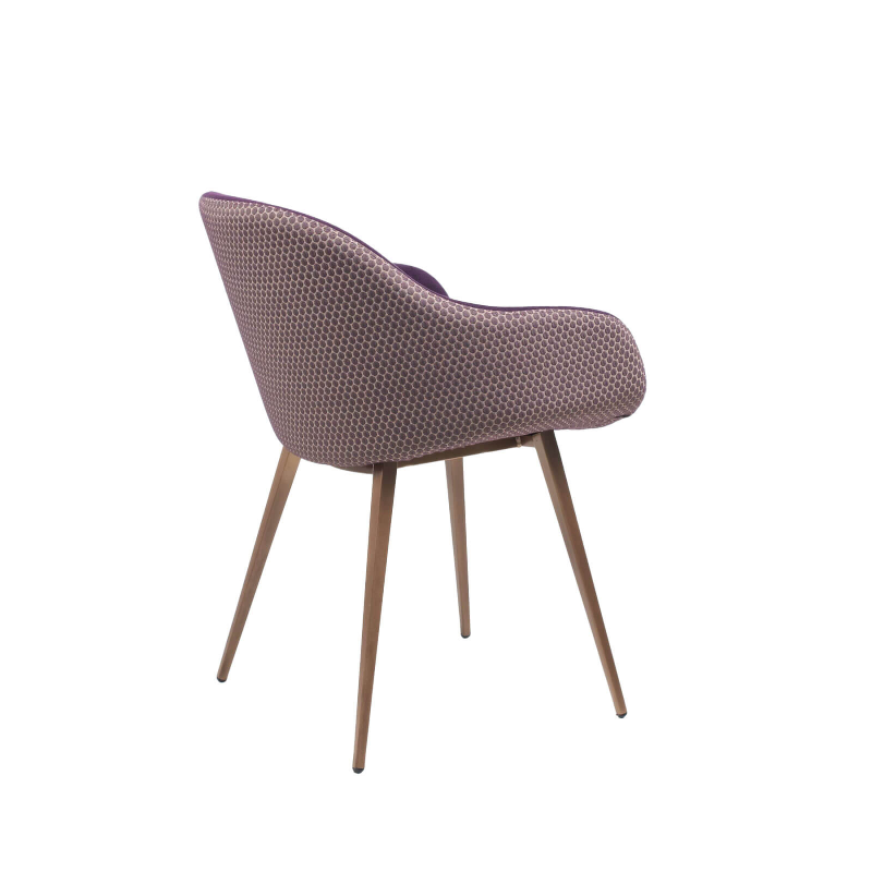 Sonny Midj® - Fauteuil design bicolore en tissu et métal laqué