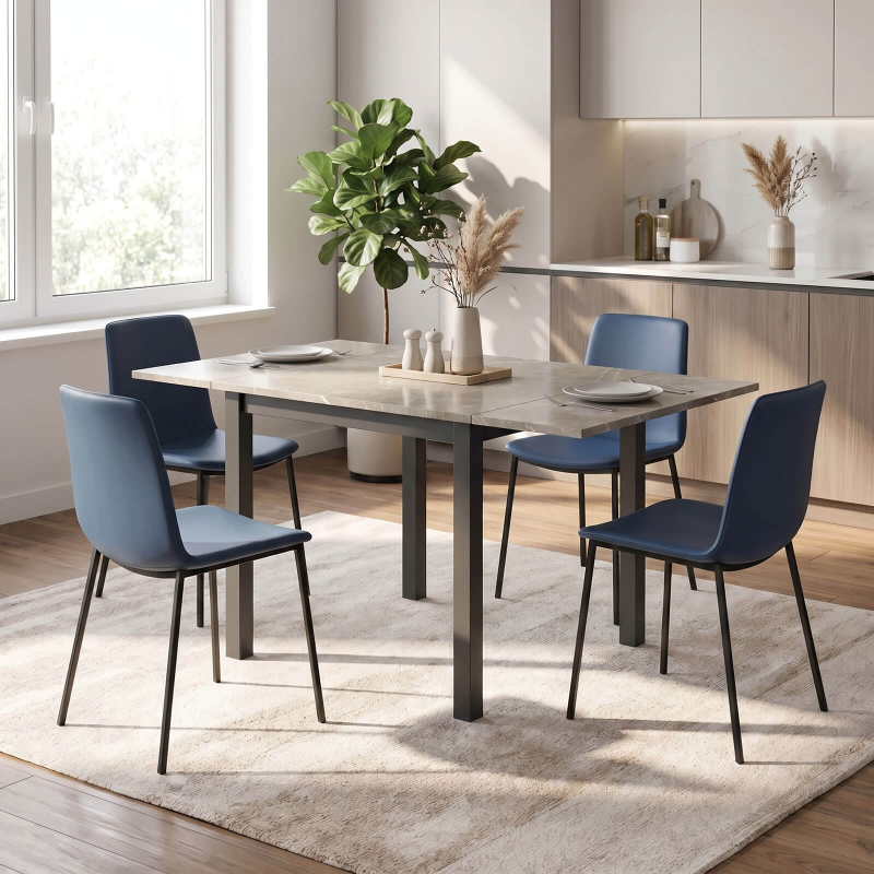 Vienna - Petite table snack carrée extensible