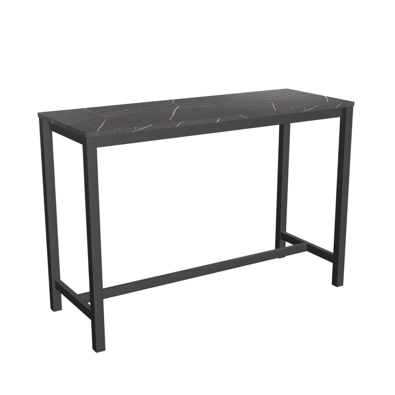 Vienna Bar 110 - Table haute de cuisine hauteur 110 cm en stratifié et métal