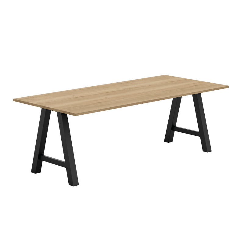 Alegro XL - Grande table rectangulaire avec pieds en forme de tréteau