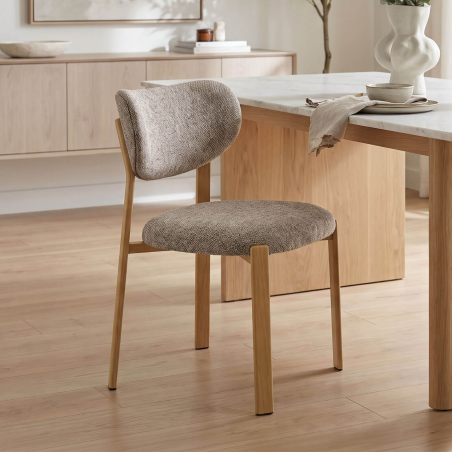 Amy - Chaise cosy en tissu...