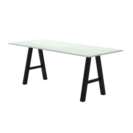 Alegro XL - Grande table snack rectangulaire avec pieds en forme de tréteau